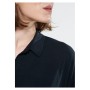 Mavi Lux Touch Siyah Modal Gömlek Loose Fit / Bol Rahat Kesim 168081-900