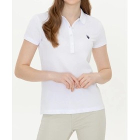 U.S. Polo Assn. Kadın Beyaz Polo Yaka T-shirt G082GL011.000.1359732