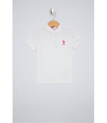 U.S. Polo Assn. Beyaz Kız Çocuk T-Shirt G084SZ011.000.1191190