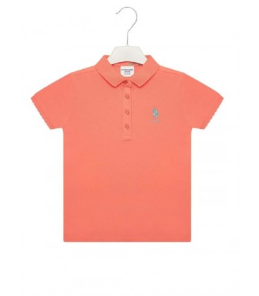 U.S. Polo Assn. Kız Çocuk Nar Çiçeği Basic T-Shirt G084SZ011.000.1191190.VR039