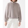 Mavi Kadın Yarı Fermuarlı Gri Sweatshirt 1601228-70115