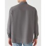 Mavi X Istanbul Logo Baskılı Gri Gömlek Oversize 0210140-70140