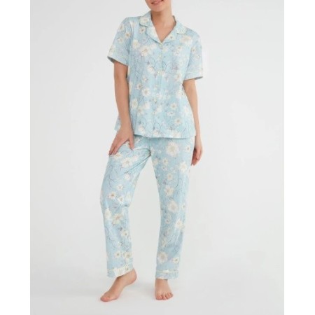 Suwen Kadın Bade Maskulen Pijama Takımı SH21530660B