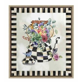 Mackenzie Childs Tablo Blooming Kettle Wall Art