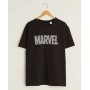 LC WAIKIKI Bisiklet Yaka Kısa Kollu Marvel Baskılı Penye Erkek Siyah T-Shirt S1GY75Z8 - CVL