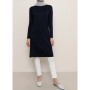 Everyday Basic 100 Cm Ara Boy Viskon Kumaşlı Basic Tunik - Lacivert