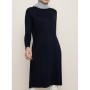 Everyday Basic 100 Cm Ara Boy Viskon Kumaşlı Basic Tunik - Lacivert