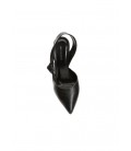 George Hogg Deri Stiletto Kadın Siyah Topuklu Ayakkabı 7005815