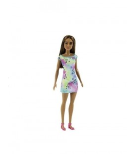 Barbie Renkli Elbiseli Esmer Bebek Gbk92