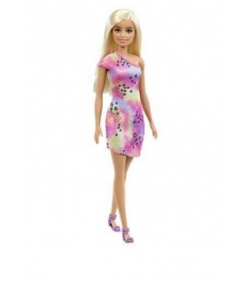 Barbie Bebek Sarışın Renkli Elbiseli Gbk92