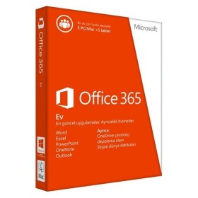 Microsoft Office 365 Ev 32/64 Türkçe 1 Yıl DVD'siz (6GQ-00190)