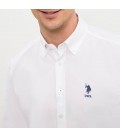 U.S. Polo Assn. Erkek Beyaz Uzun Kollu Basic Gömlek G081GL004.000.1222090.VR013