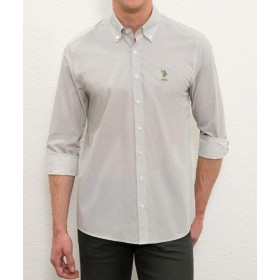 U.S. Polo Assn. Erkek Haki Uzun Kollu Gömlek G081GL004.000.1233195.VR027