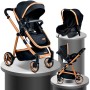 Baby Home Bh-955 Bebek Arabası Tutamak Kahverengi