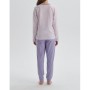 Dagi Mor Uzun Kol Pamuklu Pijama Takımı 22SW17128BD_MOR