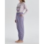 Dagi Mor Uzun Kol Pamuklu Pijama Takımı 22SW17128BD_MOR