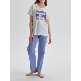 Dagi Beyaz Kadın Pijama Takım 22SW17150BD