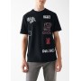 Mavi Level Up Baskılı Siyah Tişört Loose Fit / Bol Rahat Kesim 0610777-900