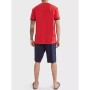 Defacto  Erkek Kırmızı Regular Fit Marin Baskılı Pijama Takımı U6056AZ21SM