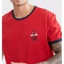 Defacto  Erkek Kırmızı Regular Fit Marin Baskılı Pijama Takımı U6056AZ21SM