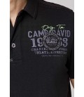 Camp David Erkek Siyah Polo Yaka Tişört CCU -2000-3189