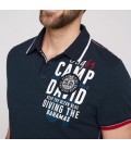 Camp David Erkek Lacivert Polo Yaka Tişört CB2304-3666-21