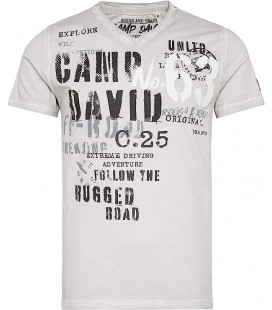 Camp David Erkek Tişört Gri CG-2301-3295