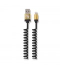A metal spiral Charging Cable Data iPhone petrix tip PFK800S