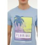 Kinetix SN813 FLORIDA T-SHIRT 2FX Mavi Erkek Kısa Kol T-Shirt