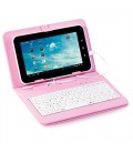 Eye-q EQ-KBCOV7PNK 7" Tablet Turkish Keyboard Case Cover Pink