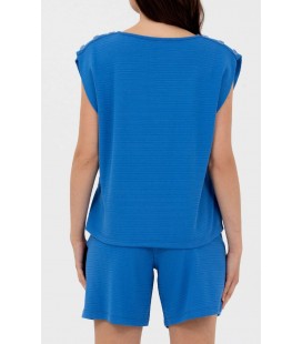 U.S. Polo Assn. Kadın Mavi O Yaka Regular Fit T-Shirt 1576405