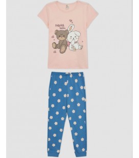 Defacto Kız Çocuk Regular Fit 2'li Pijama A1362A8PN638