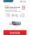 SanDisk 128GB iXpand 2-in-1 Flash Drive Flip iPhone Flash Bellek