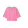 Mavi Logo Baskılı Pembe Crop Tişört 1611585-84670