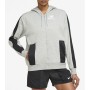 Nike DD5671-063 Kapüşonlu Standart Kalıp Açık Gri - Beyaz - Siyah Kadın Fermuarlı Sweatshirt