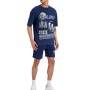 Defacto Fit Nba Golden State Warriors Lisanslı Oversize Fit Bisiklet Yaka %100 Pamuk Tişört A3811AX23SM