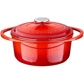 Lava Trendy Kırmızı 24 cm Yuvarlak Tencere (Kusurlu Ürün)