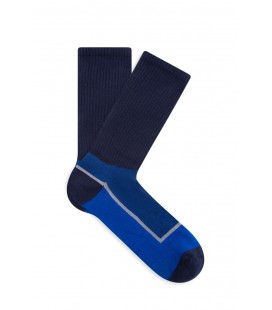 Mavi Baskılı Lacivert Bot Erkek Çorabı 0910533-30717