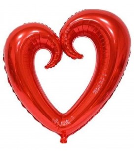 Kırmızı Kalp Folyo Balon Sevgililer Günü Özel Gün 100X108