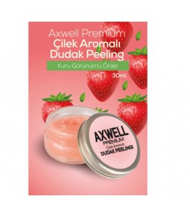 Axwell Premium Çilek Aromalı Dudak Bakım Peelingi 30ml