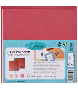Craft Desing 8 Double Cards 2507661 Tasarım Kart ve Zarf Seti