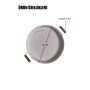 Kitchen Trend 2'Li Ahşap Kulplu 51 Cm Metal Tepsi Ve 37 Cm Beyaz Tepsi Çay Kahve Sunum Tepsisi