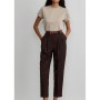 Suud Collection Bej Pamuklu Basic Tişört 418132601