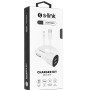 S-link SL-EC30L iPhone Lightning Kablolu 3.4A 2 USB Beyaz Araç Şarj Cihazı