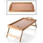 BALSA Bambu Katlanır Ayaklı Tepsi & Keyif Tepsisi & Sunum Tepsisi 50x30cm