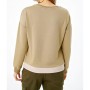 Şimal Kadın California Unlimited Baskılı Bisiklet Yaka Haki Renkli Sweatshirt