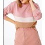 Şimal Kadın California Unlimited Baskılı Bisiklet Yaka Pembe Renkli Sweatshirt