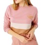 Şimal Kadın California Unlimited Baskılı Bisiklet Yaka Pembe Renkli Sweatshirt