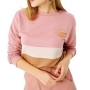 Şimal Kadın California Unlimited Baskılı Bisiklet Yaka Pembe Renkli Sweatshirt