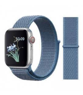 Apple Watch Cırtlı Saat Kordonu Mavi 42-44-45mm